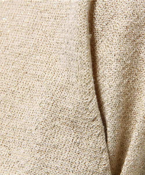 IEDIT（イディット）の「ＤＲＥＣＯ　ｂｙ　ＩＥＤＩＴ　チクチクしにくい！ＵＶカットＯＫ！ぎっしりラメで顔まわり華やかアクセサリートップス　　（Tシャツ/カットソー・レディース・シルバー/ゴールド・X-LARGE/MEDIUM/LARGE/SMALL/XX-LARGE）」の18枚目の写真