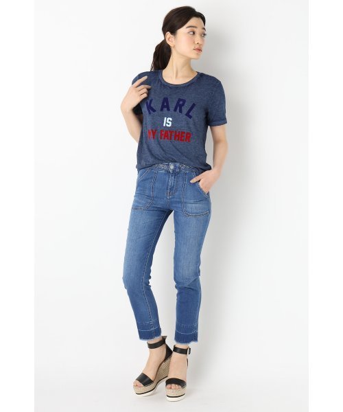 FIGARO Paris（フィガロパリ）の「ELEVEN PARIS KARL Tシャツ◆（Tシャツ/カットソー・レディース・ブルー系その他・38/36）」の2枚目の写真