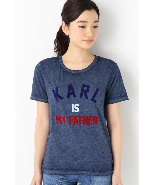 FIGARO Paris（フィガロパリ）の「ELEVEN PARIS KARL Tシャツ◆（Tシャツ/カットソー・レディース・ブルー系その他・38/36）」の3枚目の写真