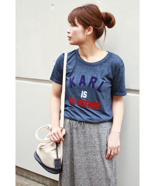 FIGARO Paris（フィガロパリ）の「ELEVEN PARIS KARL Tシャツ◆（Tシャツ/カットソー・レディース・ブルー系その他・38/36）」の12枚目の写真