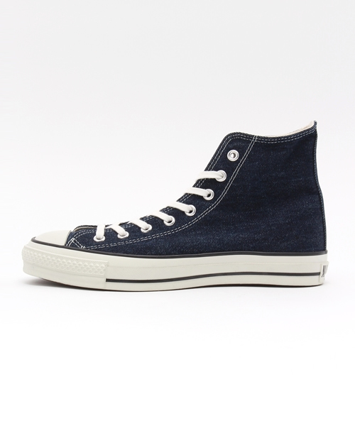 CONVERSE(コンバース)の「CONVERSE(コンバース) / ALL STAR HI (MADE IN JAPAN) デニム(スニーカー・メンズ・インディゴブルー・7.5/9.5)」の2枚目の写真