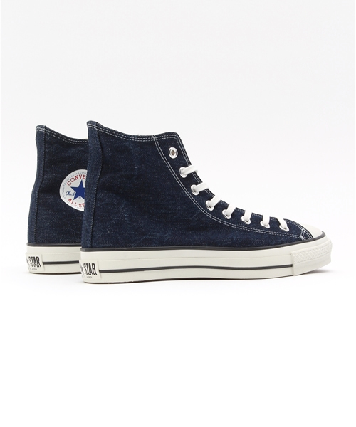 CONVERSE(コンバース)の「CONVERSE(コンバース) / ALL STAR HI (MADE IN JAPAN) デニム(スニーカー・メンズ・インディゴブルー・7.5/9.5)」の4枚目の写真
