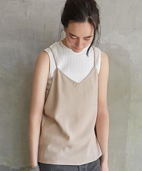 green label relaxing（グリーンレーベルリラクシング）の「KC R/PパウダーSFN CAMI ブラウス◆（シャツ/ブラウス・レディース・ブラック/ベージュ/オレンジ系その他・FREE）」の2枚目の写真