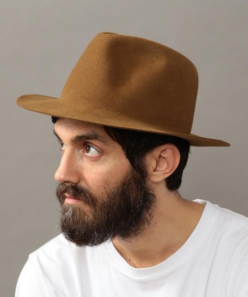 BEAUTY&YOUTH UNITED ARROWS（ビューティーアンドユースユナイテッドアローズ）の「BY ∴ フェルト ブリムハット◆（ハット・メンズ・ブラック/ブラウン/ダークブラウン・FREE）」の3枚目の写真