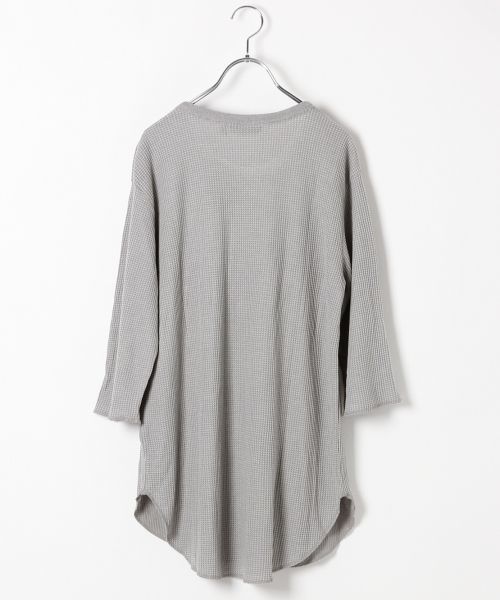 RAGEBLUE（レイジブルー）の「＜接触冷感＞ロングワッフルカットソー5分袖/727201（Tシャツ/カットソー・メンズ・グレー系その他/ホワイト/キャメル/ブラック・MEDIUM/LARGE）」の5枚目の写真