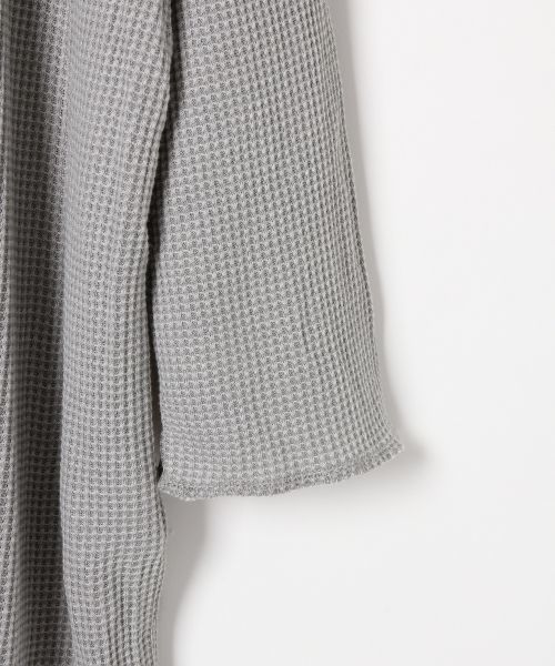 RAGEBLUE（レイジブルー）の「＜接触冷感＞ロングワッフルカットソー5分袖/727201（Tシャツ/カットソー・メンズ・グレー系その他/ホワイト/キャメル/ブラック・MEDIUM/LARGE）」の8枚目の写真