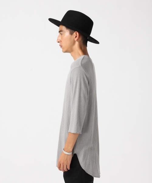 RAGEBLUE（レイジブルー）の「＜接触冷感＞ロングワッフルカットソー5分袖/727201（Tシャツ/カットソー・メンズ・グレー系その他/ホワイト/キャメル/ブラック・MEDIUM/LARGE）」の13枚目の写真