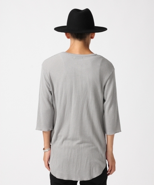 RAGEBLUE（レイジブルー）の「＜接触冷感＞ロングワッフルカットソー5分袖/727201（Tシャツ/カットソー・メンズ・グレー系その他/ホワイト/キャメル/ブラック・MEDIUM/LARGE）」の14枚目の写真