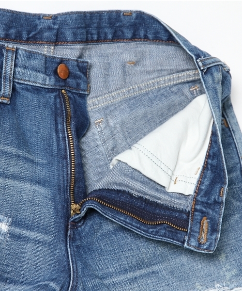 Wrangler(ラングラー)の「WRANGLER クラッシュテーパードデニム(デニムパンツ・メンズ・インディゴブルー・L/S/M)」の8枚目の写真