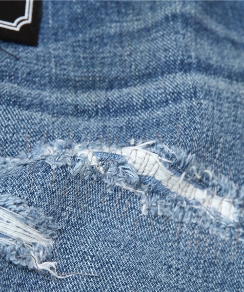 Wrangler(ラングラー)の「WRANGLER クラッシュテーパードデニム(デニムパンツ・メンズ・インディゴブルー・L/S/M)」の9枚目の写真