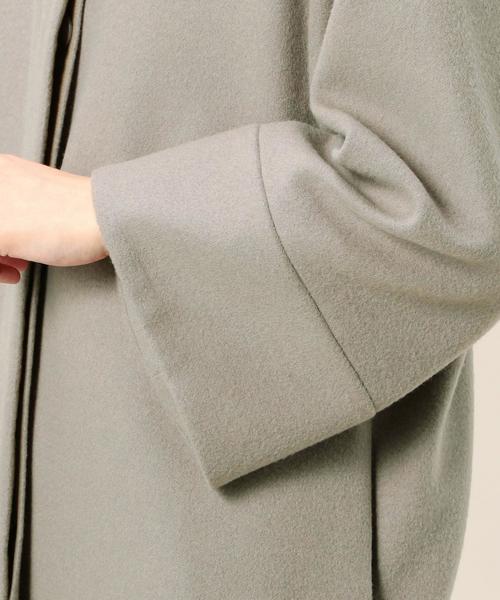 BEAUTY&YOUTH UNITED ARROWS（ビューティーアンドユースユナイテッドアローズ）の「BY ビーバー ノーカラーコート◆（その他アウター・レディース・ブラック/モカ/レッド・MEDIUM/SMALL）」の8枚目の写真