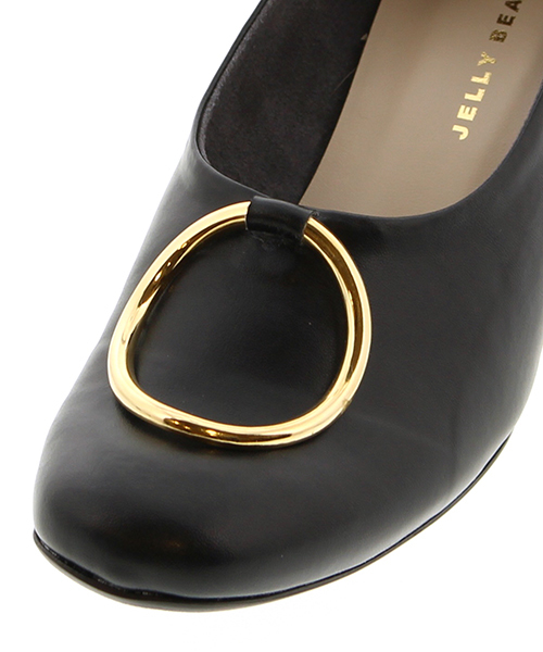 JELLY BEANS（ジェリービーンズ）の「【Sweet2月号掲載】メタルリングコウブカパンプス(134-2155)JELLY BEANS(ジェリービーンズ)（パンプス・レディース・パイソン/ブラック/ホワイト・24/24.5/23/23.5/22.5）」の14枚目の写真