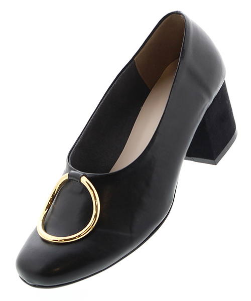 JELLY BEANS（ジェリービーンズ）の「【Sweet2月号掲載】メタルリングコウブカパンプス(134-2155)JELLY BEANS(ジェリービーンズ)（パンプス・レディース・パイソン/ブラック/ホワイト・24/24.5/23/23.5/22.5）」の9枚目の写真