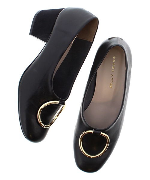 JELLY BEANS（ジェリービーンズ）の「【Sweet2月号掲載】メタルリングコウブカパンプス(134-2155)JELLY BEANS(ジェリービーンズ)（パンプス・レディース・パイソン/ブラック/ホワイト・24/24.5/23/23.5/22.5）」の18枚目の写真