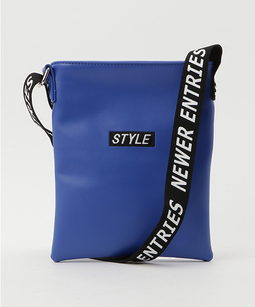 WEGO（ウィゴー）の「WEGO/ロゴテープショルダーバッグ（ショルダーバッグ・レディース・ブラック/ピンク系その他/ホワイト/シルバー/ブルー・FREE）」の4枚目の写真