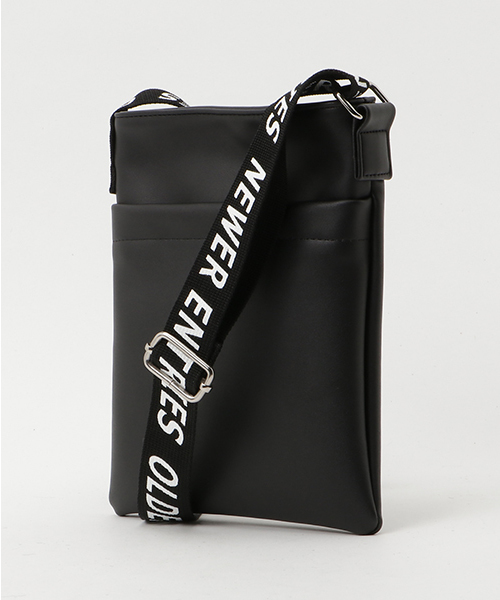 WEGO（ウィゴー）の「WEGO/ロゴテープショルダーバッグ（ショルダーバッグ・レディース・ブラック/ピンク系その他/ホワイト/シルバー/ブルー・FREE）」の6枚目の写真