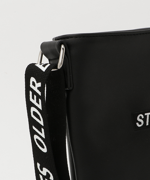 WEGO（ウィゴー）の「WEGO/ロゴテープショルダーバッグ（ショルダーバッグ・レディース・ブラック/ピンク系その他/ホワイト/シルバー/ブルー・FREE）」の7枚目の写真