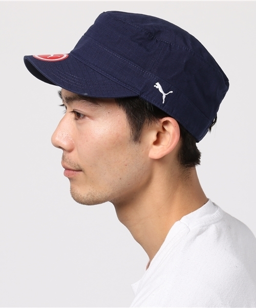 PUMA（プーマ）の「ミリタリー キャップ（キャップ・メンズ・ネイビー/カーキ・フリー）」の3枚目の写真