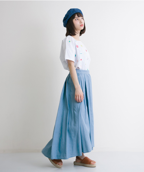MERLOT（メルロー）の「デニムアシンメトリースカート614-0527（デニムスカート・レディース・ライトブルー/ブルー・FREE）」の13枚目の写真