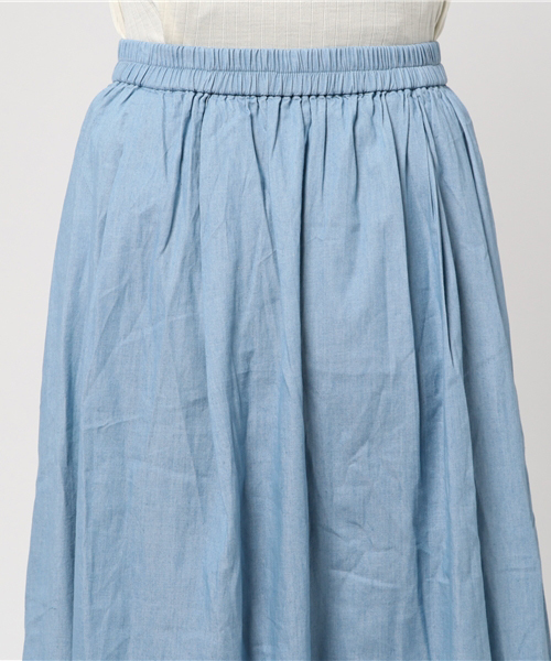 MERLOT（メルロー）の「デニムアシンメトリースカート614-0527（デニムスカート・レディース・ライトブルー/ブルー・FREE）」の7枚目の写真