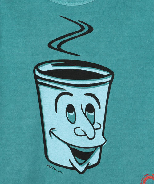 SHIPS（シップス）の「Cloveru:プリント TEE　2(100～160cm)（Tシャツ/カットソー・キッズ・オフホワイト/ライム・100/120/110/130/S/145/M/160）」の5枚目の写真