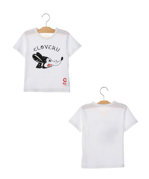 SHIPS（シップス）の「Cloveru:プリント TEE　2(100～160cm)（Tシャツ/カットソー・キッズ・オフホワイト/ライム・100/120/110/130/S/145/M/160）」の10枚目の写真