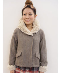 mystic | フードボアショートコート(その他アウター)