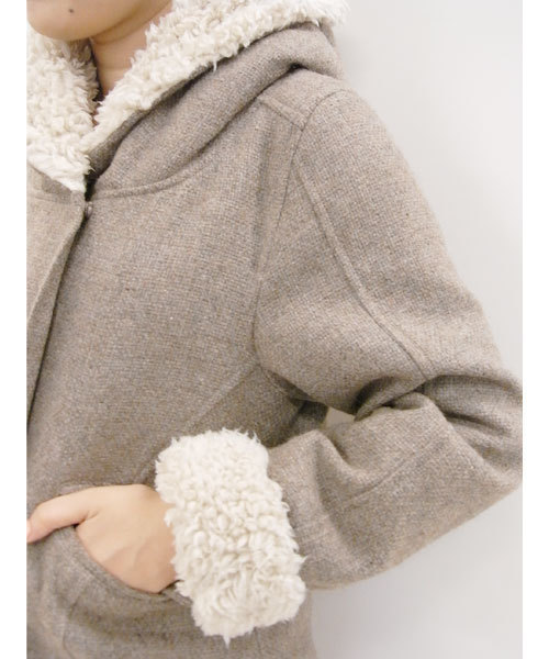 mystic（ミスティック）の「フードボアショートコート（その他アウター・レディース・モカ・ﾌﾘ-）」の7枚目の写真