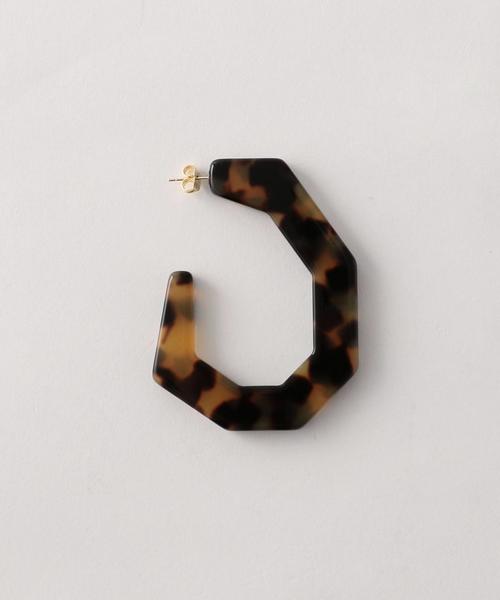 Steven Alan（スティーブンアラン）の「＜RACHEL COMEY＞FACTOR EARRINGS/ﾋﾟｱｽ（ピアス（両耳用）・レディース・ブラウン/ライトピンク・FREE）」の3枚目の写真