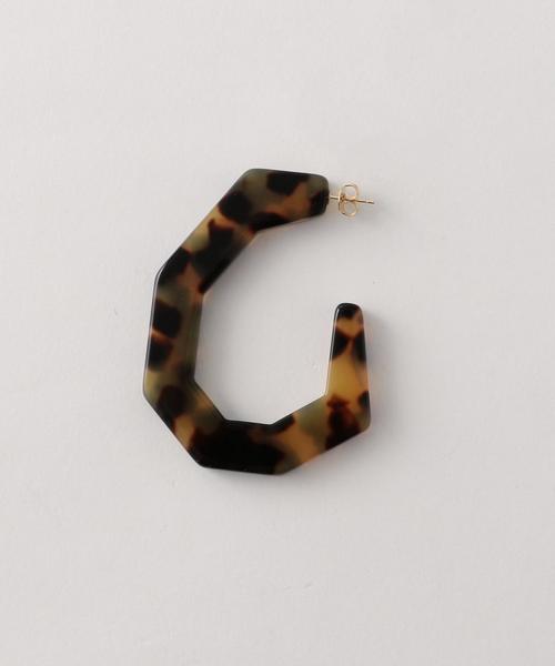 Steven Alan（スティーブンアラン）の「＜RACHEL COMEY＞FACTOR EARRINGS/ﾋﾟｱｽ（ピアス（両耳用）・レディース・ブラウン/ライトピンク・FREE）」の4枚目の写真