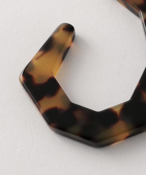 Steven Alan（スティーブンアラン）の「＜RACHEL COMEY＞FACTOR EARRINGS/ﾋﾟｱｽ（ピアス（両耳用）・レディース・ブラウン/ライトピンク・FREE）」の5枚目の写真