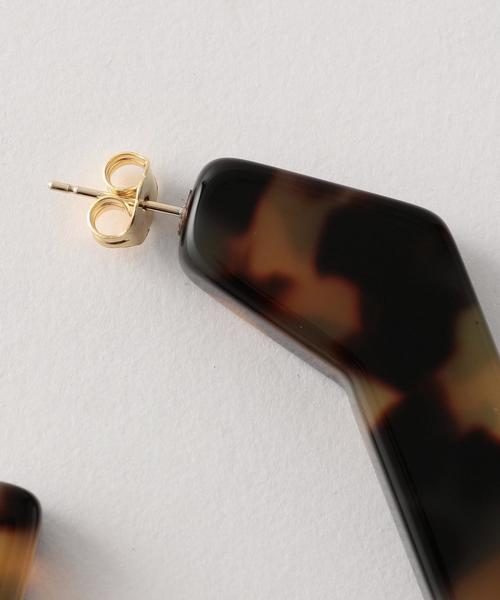 Steven Alan（スティーブンアラン）の「＜RACHEL COMEY＞FACTOR EARRINGS/ﾋﾟｱｽ（ピアス（両耳用）・レディース・ブラウン/ライトピンク・FREE）」の6枚目の写真