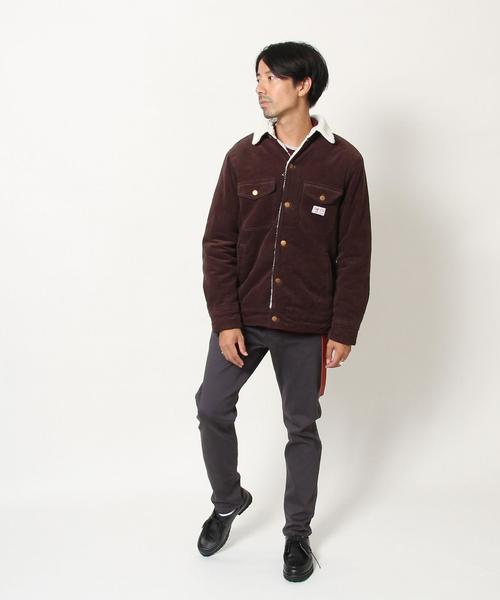 coen(コーエン)の「SMITH(スミス)別注コーディロイボアジャケット(ブルゾン・メンズ・ダークブラウン/ネイビー・MEDIUM/SMALL/X-LARGE/LARGE)」の6枚目の写真