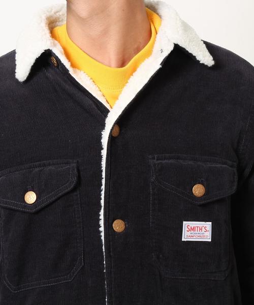 coen(コーエン)の「SMITH(スミス)別注コーディロイボアジャケット(ブルゾン・メンズ・ダークブラウン/ネイビー・MEDIUM/SMALL/X-LARGE/LARGE)」の22枚目の写真