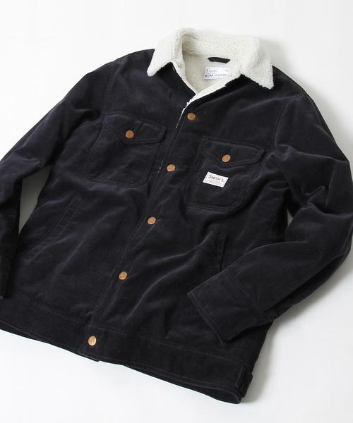 coen(コーエン)の「SMITH(スミス)別注コーディロイボアジャケット(ブルゾン・メンズ・ダークブラウン/ネイビー・MEDIUM/SMALL/X-LARGE/LARGE)」の8枚目の写真