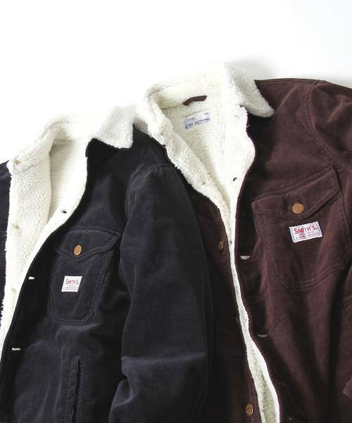 coen(コーエン)の「SMITH(スミス)別注コーディロイボアジャケット(ブルゾン・メンズ・ダークブラウン/ネイビー・MEDIUM/SMALL/X-LARGE/LARGE)」の10枚目の写真
