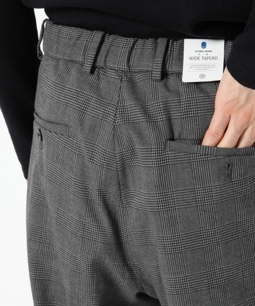 GLOBAL WORK（グローバルワーク）の「ストレッチTRワイドテーパード/764285（その他パンツ・メンズ・ブラック/グレー/ダークグレー・MEDIUM/SMALL/X-LARGE/LARGE）」の12枚目の写真