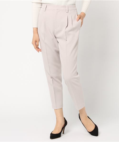 RIVE DROITE（リヴドロワ）の「Wクロス2タックパンツ（その他パンツ・レディース・ライトグレー/ピンク・36/38）」の2枚目の写真