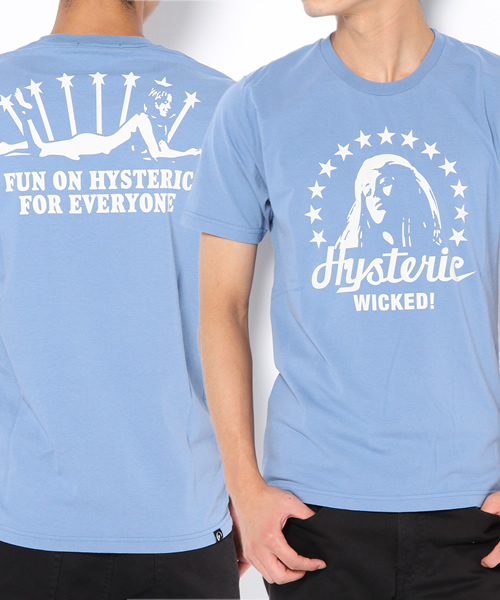 HYSTERIC GLAMOUR（ヒステリックグラマー）の「WICKED STAR pt T-SH（Tシャツ/カットソー・メンズ・ピンク/ブルー/ブラック・SMALL/MEDIUM/LARGE）」の3枚目の写真