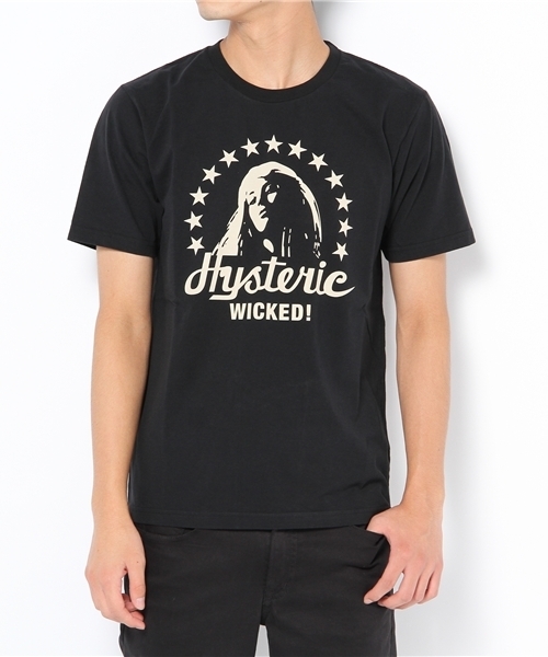 HYSTERIC GLAMOUR（ヒステリックグラマー）の「WICKED STAR pt T-SH（Tシャツ/カットソー・メンズ・ピンク/ブルー/ブラック・SMALL/MEDIUM/LARGE）」の4枚目の写真