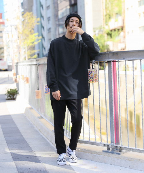 RAGEBLUE（レイジブルー）の「＜ZOZOTOWN限定＞裏毛スーパービッグモックネックスウェット/782436（スウェット・メンズ・ホワイト/ブラック/ネイビー・LARGE/MEDIUM/SMALL）」の11枚目の写真