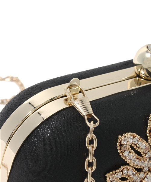 ROSE BUD（ローズバッド）の「(LL ACCESSORIES)B932 BAG[結婚式＆パーティーにもオススメ]（クラッチバッグ・レディース・ゴールド/ブラック・ONE SIZE）」の6枚目の写真