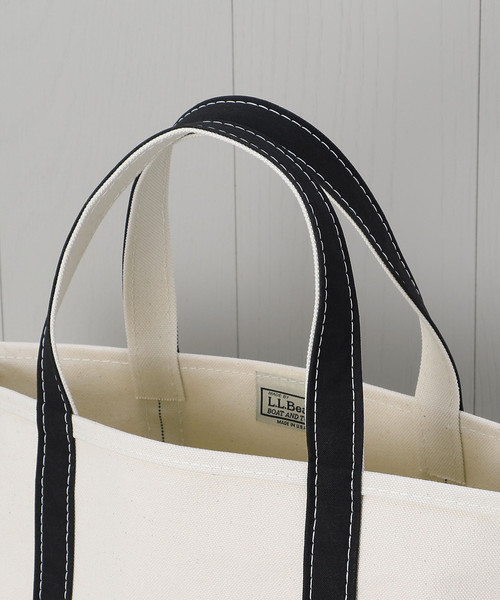 L.L.Bean（エルエルビーン）の「＜L.L.Bean＞TOTE BAG M/バッグ.（トートバッグ・メンズ・ホワイト/ブラック・FREE）」の4枚目の写真