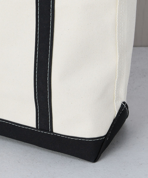 L.L.Bean（エルエルビーン）の「＜L.L.Bean＞TOTE BAG M/バッグ.（トートバッグ・メンズ・ホワイト/ブラック・FREE）」の3枚目の写真