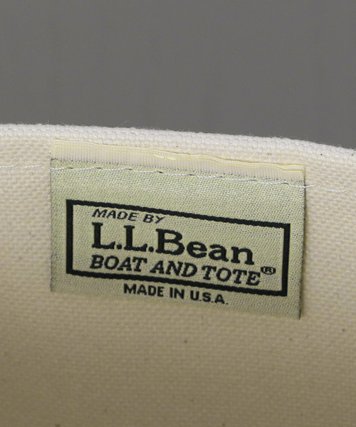 L.L.Bean（エルエルビーン）の「＜L.L.Bean＞TOTE BAG M/バッグ.（トートバッグ・メンズ・ホワイト/ブラック・FREE）」の7枚目の写真