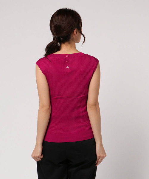 JILL STUART（ジルスチュアート）の「ニカ ワイドリブニット（ニット/セーター・レディース・パープル/グリーン・MEDIUM）」の4枚目の写真