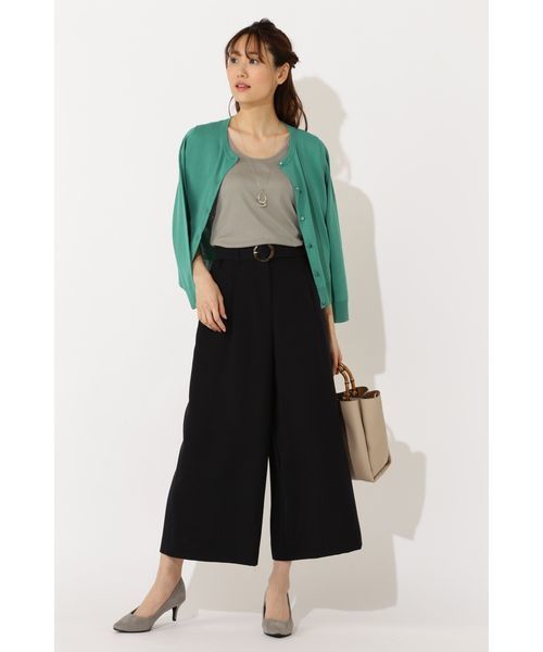 NATURAL BEAUTY BASIC（ナチュラルビューティーベーシック）の「ラメフライス タンクトップ（タンクトップ・レディース・カーキ/ゴールド/シルバー・MEDIUM）」の6枚目の写真