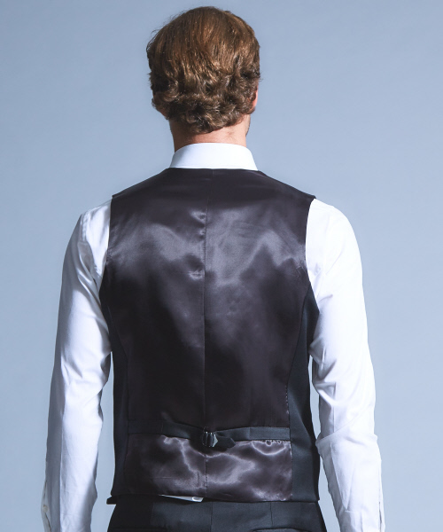 5351 POUR LES HOMMES（ゴーサンゴーイチプールオム）の「【セットアップ対応】フレンチギャバセットアップジレ（ベスト・メンズ・ブラック・44/46/48）」の4枚目の写真