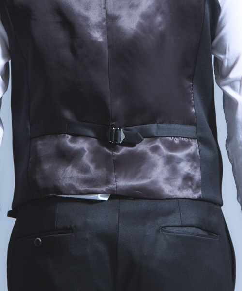 5351 POUR LES HOMMES（ゴーサンゴーイチプールオム）の「【セットアップ対応】フレンチギャバセットアップジレ（ベスト・メンズ・ブラック・44/46/48）」の5枚目の写真