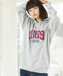 WEGO/カレッジロゴプリントパーカー